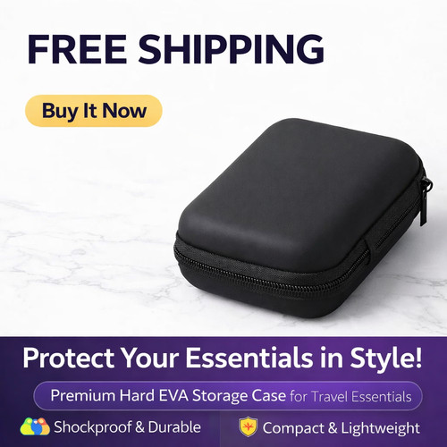 Black zipper case - black,